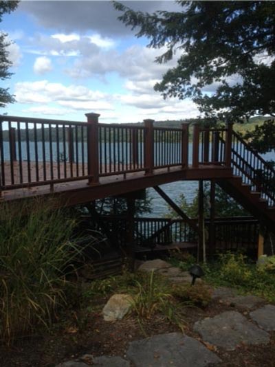 railing deck stairs