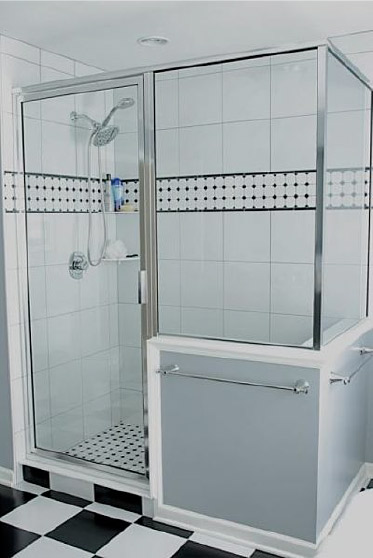 sliding door shower glass