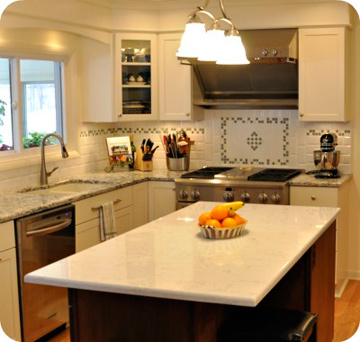 quartz kitchen counter